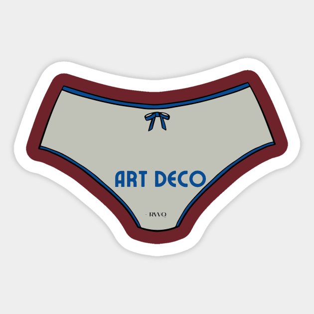 Ode to Dodson: Art Deco Sticker by ReallyWeirdQuestionPodcast
